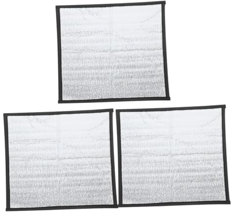 WEKADRIN 3pcs Reflective Reptile Heat Mat Thermal Film Insulation Pad for Lizards Snakes Turtles Frogs Gecko Terrarium Propagator Heating Pads