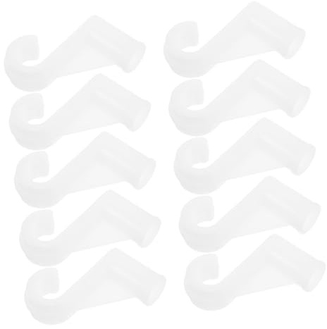 Artibetter 10 Stück Teiliges Kleiderschrankstangen-halter aus Aluminiumlegierung Verstärkte Dicke Kleiderstangenhalter mit Sicherem Kunststoff-kardanhaken Robust und Platzsparend für
