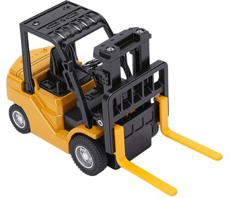 ZAICOLER Mini RC Carrello Elevatore 1:64 2.4G Funzionalità Programmabile via App Rotazioni a 360° e Manovrabilità Camion Carrello Elevatore Costruzione Robusta in Lega per Scrivania (GREEN)