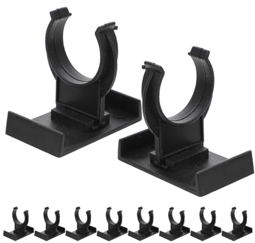 FOMIYES Pp Cabinet Legs Clips for Stability and Reliable Furniture Leg Support for Black 10pcs with Reinforced Construction for Kitchen and Home Office Use