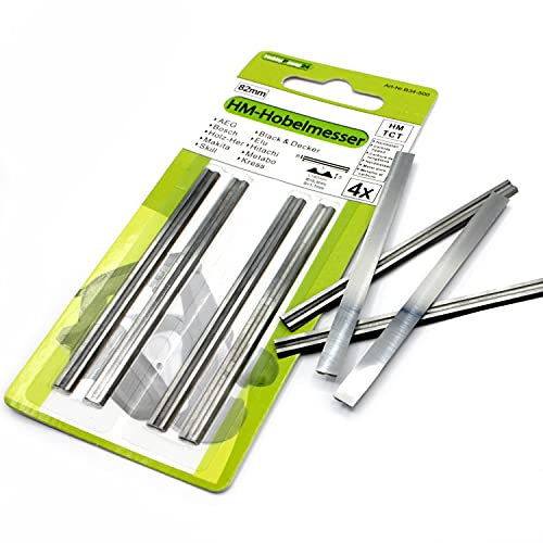 4 Stück HM Wendemesser/Hobelmesser für Einhell Hobel TE-PL 850 / RT-PL 82 / BT-PL 900 / BT-PL 750 / BEH 600