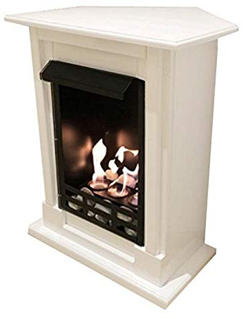 Chimenea de gel de etanol, modelo Madrid, para esquina, pack de 27 piezas