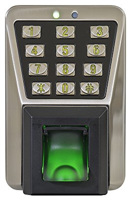 Zugangssystem zur biometrischen Kontrolle PNI Finger 300 mit Passwort, Fingerabdruckleser und elektromagnetischer Karte