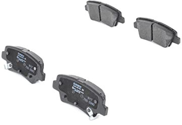 Bosch BP1942 - Brake Pads Car Rear Axle - Bosch Quality - Reduced Noise and Dust - ECE-R90 Certified - Copper-Free - 1 Set of 4 Pads