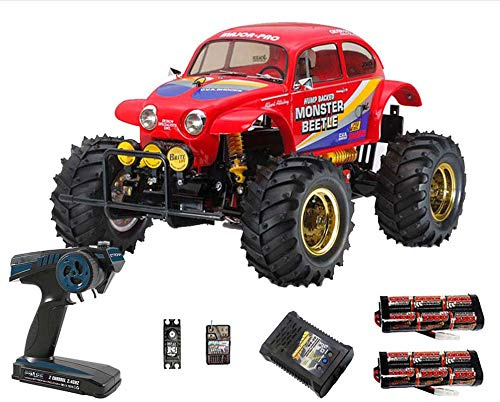 Tamiya RC 58618 Monster Beetle 2015 Off Road 1:10 Premium Wheel Radio Car for Kids