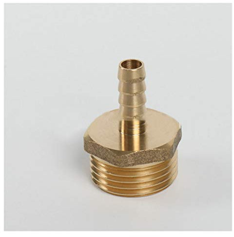 Pangocho Jinchao-Messing Schlauchtülle 1/8 1/4 1/2 BSP Stecker Joint Copper Kopplungsadapter, 6 mm 8 mm 10 mm Messingrohrfitting Schlauchkupplung Schwanz, Armaturen reparieren