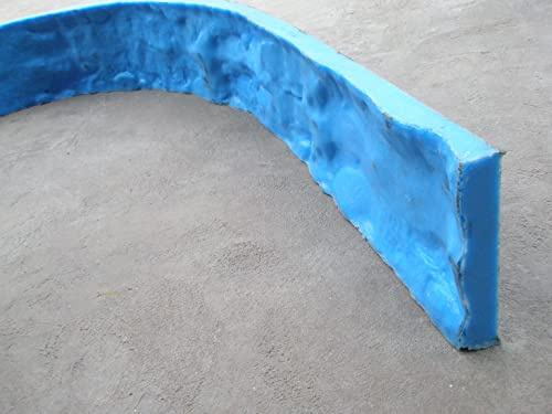 Concrete Stone Rock Edge Form Liner - Countertops, Steps, Benches & Fireplaces (6 High)