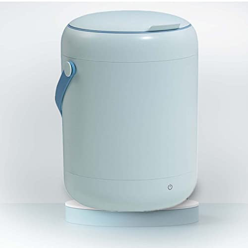 PanHuiWen Mini Lavatrice con Centrifuga Mini Lavatrice Portatile Lavandino Lavatrice Campeggio Centrifuga Lavatrice Manuale da Campeggio 2.8L Antibatterico con Luce Blu,Blue