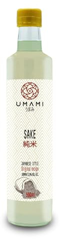 Umami Saké de Cuisine Japonais 500ml - Ryorishu Original - Fabriqué au Japon, Embouteillé en Italie - Idéal pour Marinades et Sauce Teriyaki