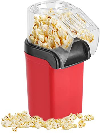 Machine à pop-corn à air chaud 1200 W, mini machine à pop-corn électrique avec couvercle amovible pour les soirées cinéma à la maison