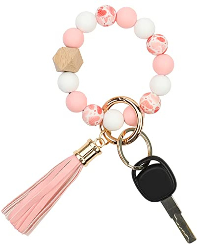AOKSUNOVA Schlüsselanhänger Armband Autoschlüsselanhänger Perlen für Frauen