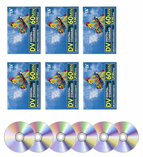 Déversement, transfert de cassettes vidéo Mini DV sur Pendrive ou Dvd (6 cassettes vidéo sur DVD)