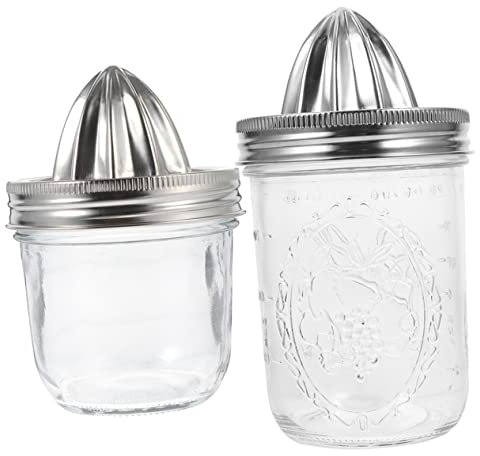 ABOOFAN 2St Entsafter aus Edelstahl stainless steel inoxlm Limettensaftpresse Handpresse für Zitrusfrüchte Glaswasserflasche Mixer Wasserflasche Zitruspresse Handpresse