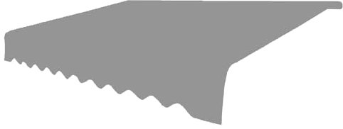 Markisenstoffersatz, Markise, RV-Markisenstoffersatz, Klemmmarkise 300cm Breit, Regenfest, Sonnenbeständig und Verschleißfest, for Terrasse/Balkon/Hof/Wohnmobil/Anhänger(Gray,4x2m=13.1x6.5ft)