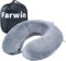 Far win Cuscino da viaggio, 100% pura memory foam, cuscino per il collo a forma di U, super leggero, portatile, ideale per sedia di aereo, auto, casa, ufficio, cuscino per dormire (grigio)