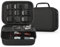 MOSLA Hard Barber Accessories Case for Hair Clippers, Mens Hair Cutting Barber Supplies Holder, Trimmer Organizer Storage Bag for Hair Cutting, Guard Grooming Kit (Nylon Black)