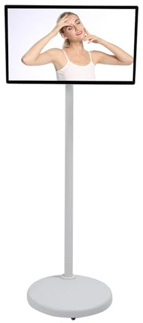 Mumusuki 24 Inch Smart Screen, 4G Plus 64G Wireless Screen Casting Adjustable Stand Touchscreen Display with Camera Portable Monitor with 10 Dot Capacitive Touchscreen for Home Office (UK
