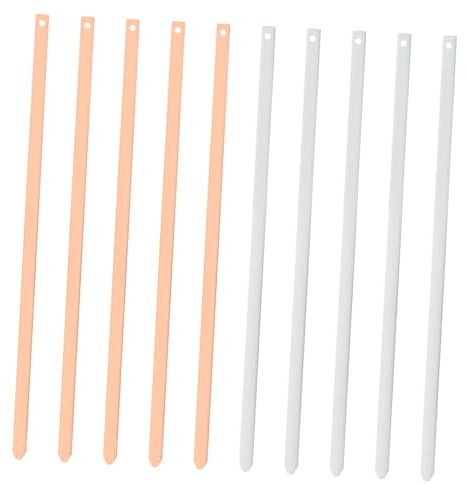 DIYEAH Zinc Copper Battery Experiment Sheets 5 Pairs Copper and Zinc | Metal Strips for Fruit Battery Science Experiment Electroplating Metal Sheet Materials Teaching and Learning Kit