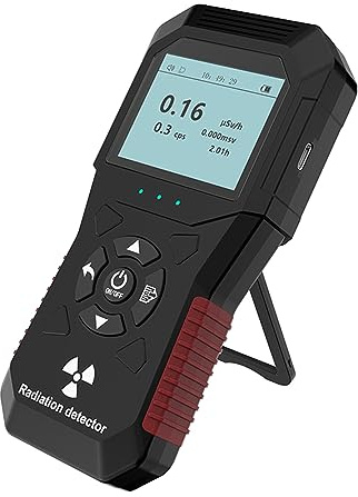 Geigers Compteur de rayonnement nucléaire professionnel haute précision Détecteur radioactif Testeur de données Dosimètre marbre