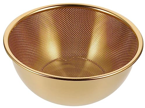 Sosoport Scolapasta in Acciaio Inossidabile Resistente e Non Deformabile Set 2 Pezzi per Lavaggio Verdure e Riso per Cucina Multifunzione