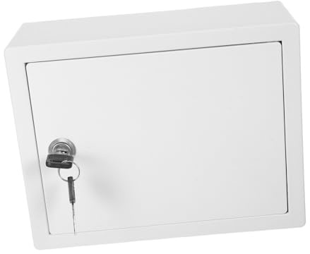 Hemobllo Buzón de Leche con Cerradura para Pared Contenedor de Correo Multifuncional con Diseño Inclinado para Porches Exteriores