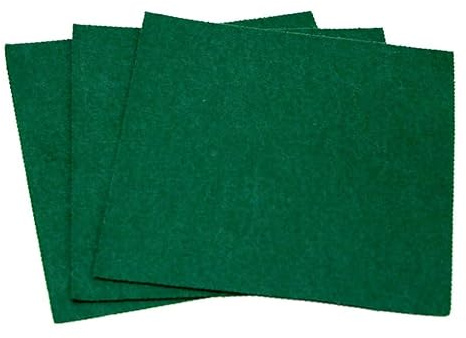 Minerva Hojas de tela de fieltro acrílico de 9 pulgadas (paquete económico) para fabricación de juguetes, manualidades y bricolaje, verde acebo, paquete de 100 unidades
