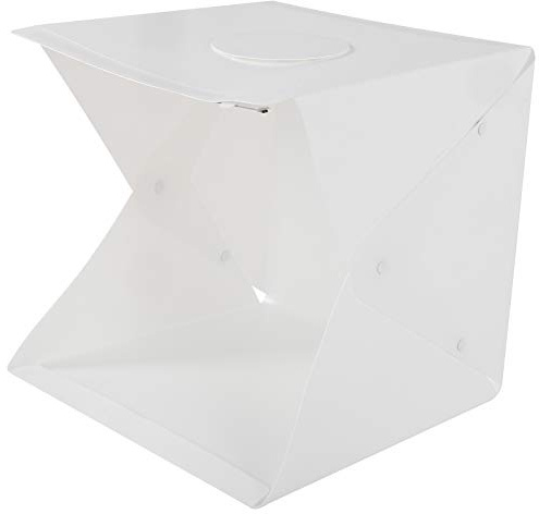 Generic Vikbar Ljuslåda med Justerbar Ljusstyrka för Smyckesfotografering, LED Mjuk Ljuslåda med 6 Färger Bakgrund 40 Cm