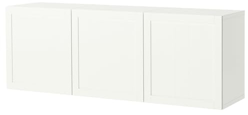 ProTuning BESTÅ Wandschrankkombination, Weiß/Pipmakare weiß, 180x42x64 cm