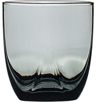 Elegante Vasos sin tallo con forma de diamante, vasos vidrio coloridos plomo for agua, leche, jugo, vino, whisky y cócteles Cristalería(Grey,Pequeño)