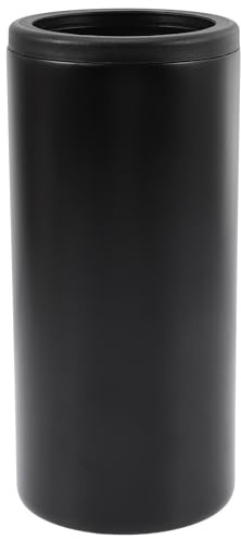 NUOBESTY Edelstahl Dosenkühler 12 Oz Isolierter Getränkeflaschenkühler Schlanker Bierdosenhalter Anwendbar für Erfrischungsgetränke und Bierflaschen Doppelschichtig Tragbar für Outdoor
