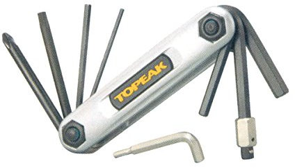 Topeak Werkzeugset X-Tool Faltwerkzeug, silber, TT2321S