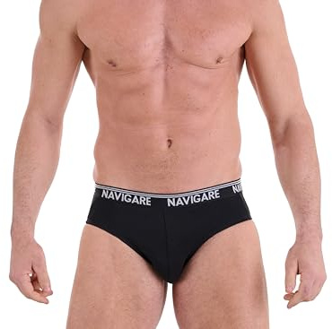 Navigare 574/e (Pacco Da 6), Slip Uomo, Multicolore (Grigio/ Nero/ Navi), M confezione da 6