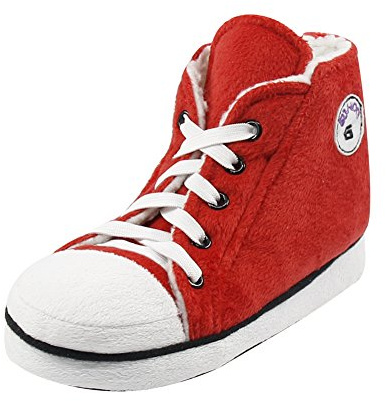 Gohom Kids House Sneaker Slippers - Cozy Comfort for Little Feet Red&black Little Kid Size 9-10