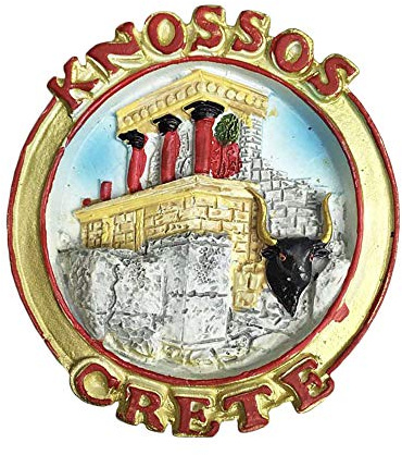 3D Knossos Kreta Griechenland Kühlschrankmagnet Touristische Souvenirs Aufkleber, Home & Kitchen Dekoration Griechenland Kühlschrankmagnet aus China