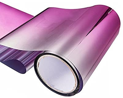 iSpchen Frontscheibenfolie Auto Scheiben Tönungsfolie Aufkleber DIY Auto Sonnenblende Sonnenschutzfolie Selbstklebende Scheibefolie Fensterfolie Sonnenschutz Hitzeschutz 150x20cm,Rosa