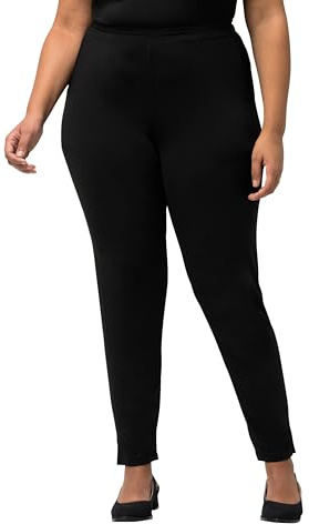 Ulla popken dam jerseybyxor byxor, svart, 61W / 32L