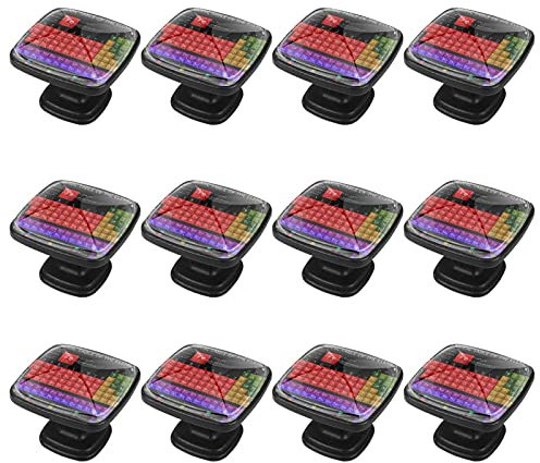 12 paquetes de pomos de mango cuadrado Tabla periódica de elementos