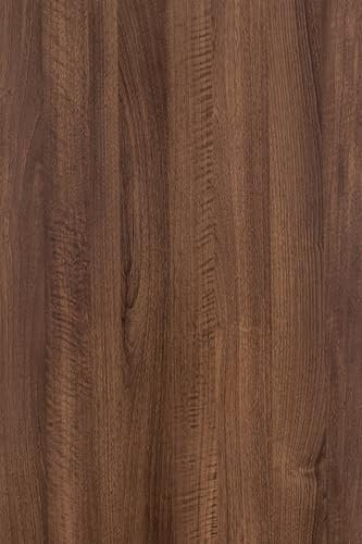 HOLOMEY Walnut Wood Contact Paper 31x157 inch Wood Peel and Stick Wallpaper Matt Thick Wooden Look Wallpaper Self-Adhesive Removable Wood Vinyl Wrap Wrap Furniture Decor Sticker for Countertop Cabinet