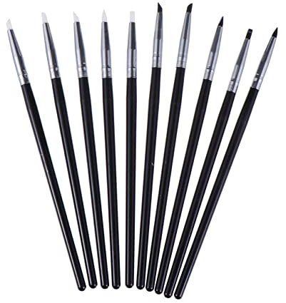 FOYTOKI 10stücke Pack Nailart-silikon-skulpturstifte Mit Punktierung Und Zeichnung Für Nagelkunst-dekoration Geeignet Für Professionellen Und Privaten Gebrauch