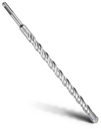 MOXPIFY SDS Plus Foret 18 x 310 mm, avec 4 taillants en carbure et double vis, pour perceuse à percussion, pour béton, pierre, pierre naturelle