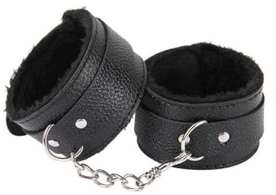 TOZBLEU Leder Handschellen,Plüsch Handschellen Bondage Set,Bequem Fesseln Plüsch,Pu Armband Wrist Handschellen,Handfesseln Spielzeug für Paare,für Liebhaber Extreme Anfänger und erfahrene Paare