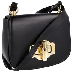 Prada Damen Schwarz Leder Schultertasche 1BD239