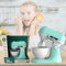 Coo11 Kids Hands-Free Food Mixer Machine Toy, Realistic Kitchen Pretend Play Dough Blender with Bowl, On/Off Button, Light & Sound, Educational Fun Learning Cooking Appliances for Toddlers Ages 3+