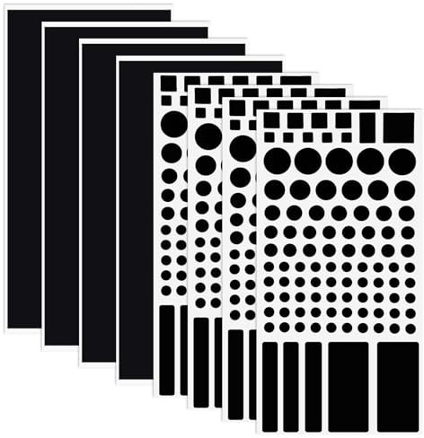 8 Blätter LED Abdunkeln,Verdunkelungsfolie 50-80% Lichtblockierung,Abdunklungsfolie für Wecker,Radios,Monitore,Langlebig und Wiederverwendbar,Verdunklungsfolie Pet-Material,Schwarz