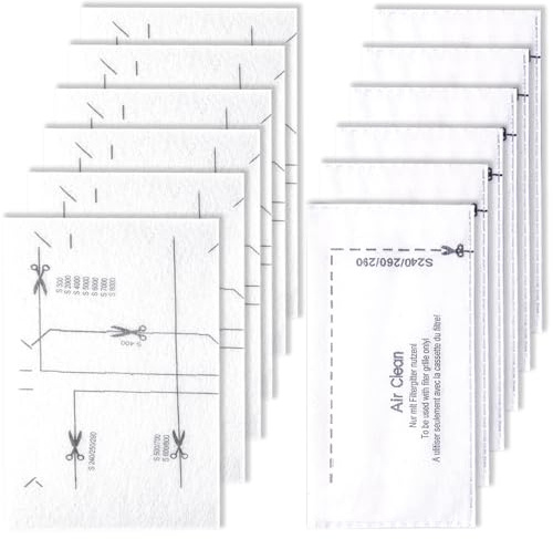 Miele 12 filtri per aspirapolvere, 6 filtro di protezione motore e 6 filtro di scarico, Compact C1, Classic C1, Dynamic U1, S200-S899, S2000-S899