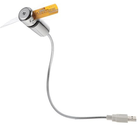 DIYEAH Ventilador USB Mini Con LED y Termómetro Portátil y Silencioso Para Oficina y Hogar Especial