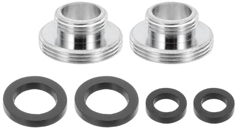 sourcing map Lot de 2 adaptateurs d'aérateur de robinet, M14 mâle vers M22 mâle avec rondelle, 10 mm de long