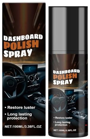 Genérico Spray para pulir el Interior del automóvil: Silicona, Protector de Limpieza restaurador Brillo Tablero, solución para Detalles de renovación Brillo | Limpiador Interior de Larga duración p