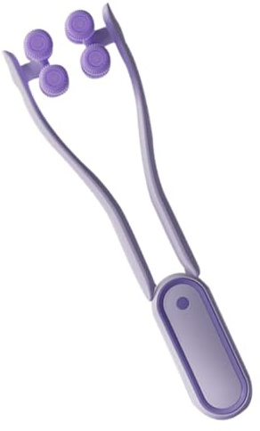 Housoutil Gesichtsroller Gesichtsmassagegerät Mittelgroß Mechanisch Violett Für Frauen Doppelkinn Reduktion Tragbarer Hautpflege Spazierroller Mit Entspannender Rollfunktion