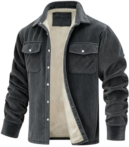 Veste Polaire Homme Chemise Bucheron Polaire Homme Manches Longues Chemise en Flanelle Veste Hiver Chaude Bouton Surchemise à Carreaux